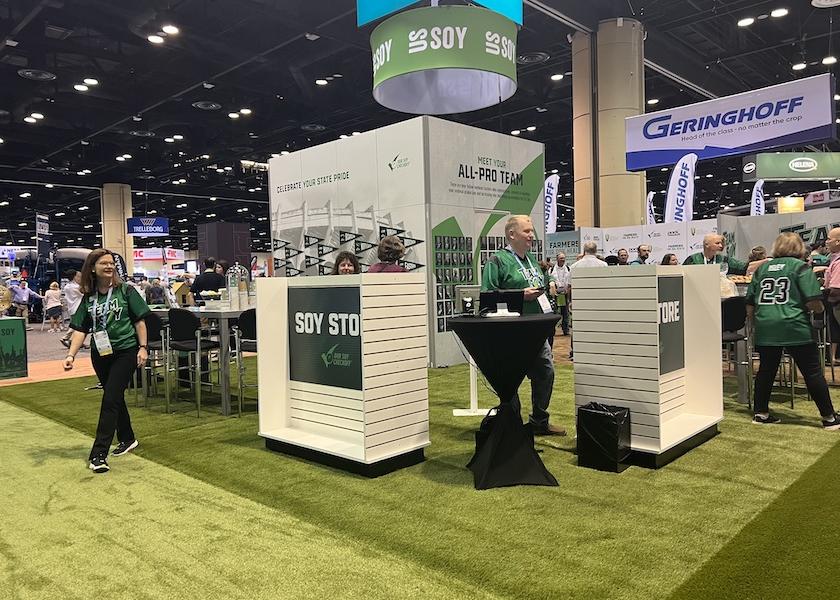 The soybean-backed turf is already on display year-round in well-trafficked areas like the Denver Airport, Las Vegas Strip, Central Park and the San Diego Zoo.  It was also an attraction in USB’s booth at Commodity Classic this year.