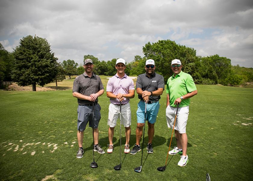 Golfers enjoying the day at a previous Viva Fresh Open.