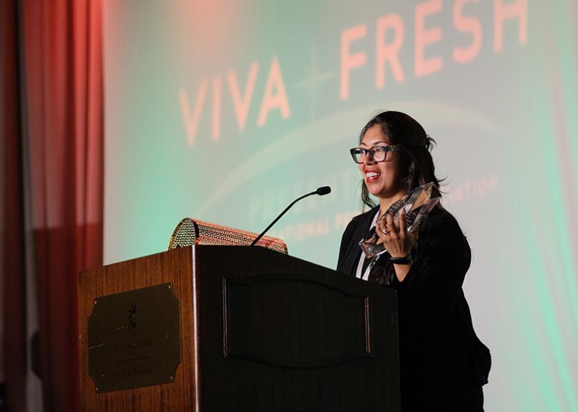 From an inspiring keynote to a Healthy Living Award presentation, Viva Fresh 2023 celebrated the connection between optimal health and fresh produce. Shown is award recipient Ashley Ojeda Porter of H-E-B.