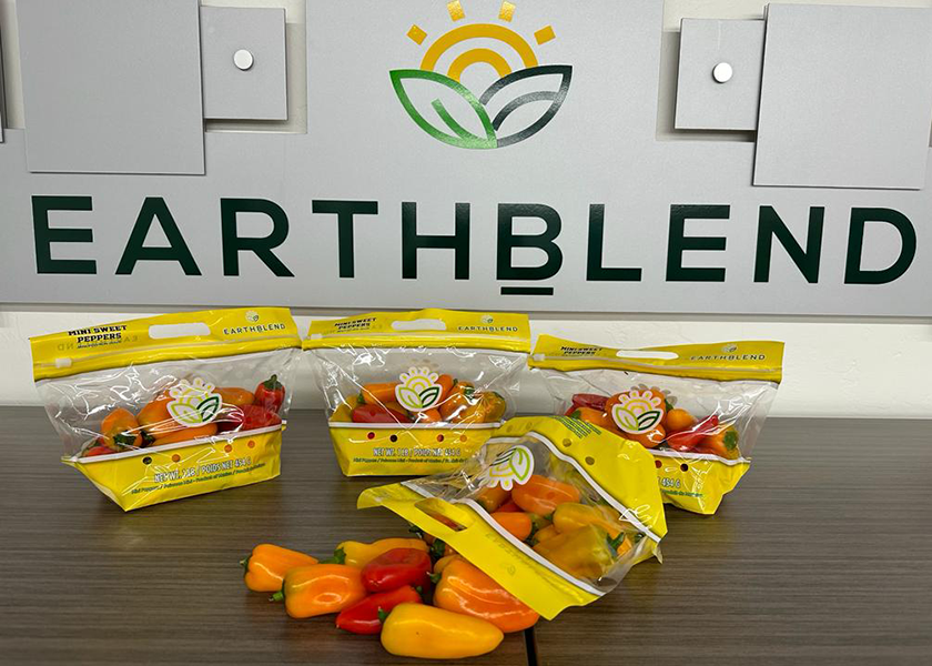 EarthBlend LLC, Nogales, Ariz., is offering mini peppers this season for the first time, says Steve Spence, director of sales. “We started those in January, and we’ll go basically all year,” he says. 