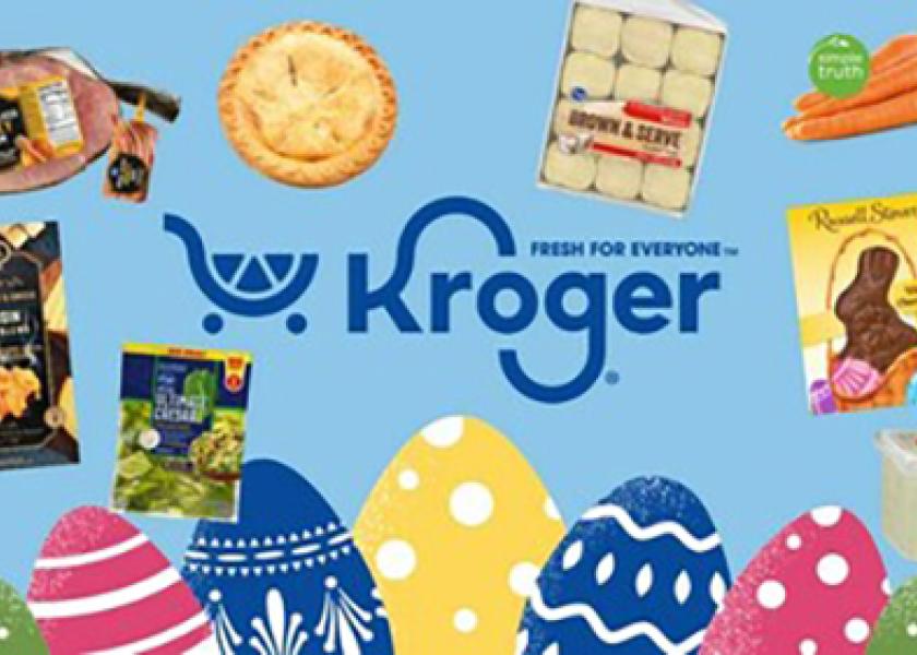 The Cincinnati-based grocer is suggesting a fresh Easter menu to feed a crowd of 10 that includes fruit and vegetables, other fresh items and candy.