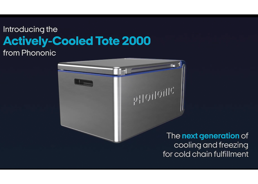 ACS Actively-Cooled Tote 2000 is part of  Phononic's platform for cold chain fulfillment.