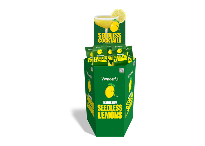 Wonderful Citrus has introduced new secondary display bins for its Wonderful Seedless Lemons.