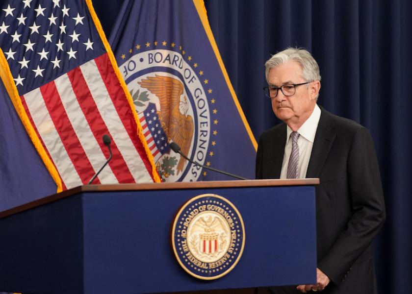 Federal Reserve Chairman Jerome Powell arrives to hold a news conference after the release of U.S. Fed policy decision on interest rates, in Washington, U.S, May 3, 2023. 