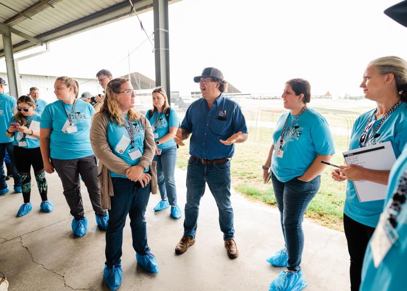 Florida dairy farmer Greg Watts, recently hosted a tour of his farm for science educators and STEM curriculum experts.