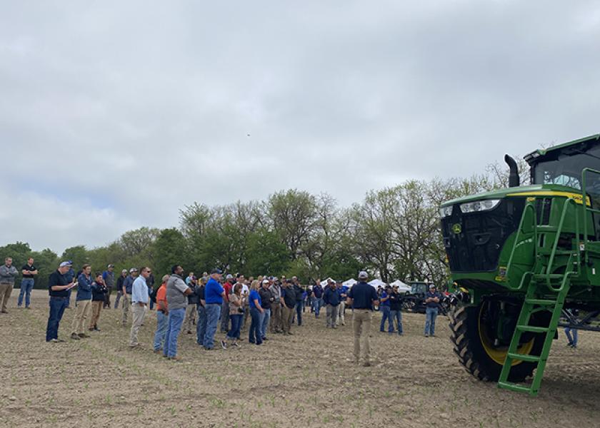 MFA had a John Deere 612R outfitted with See and Spray Ultimate for eight weeks, and hosted a field day for 100 attendees to showcase the technology, its capabilities, and share the experience. 