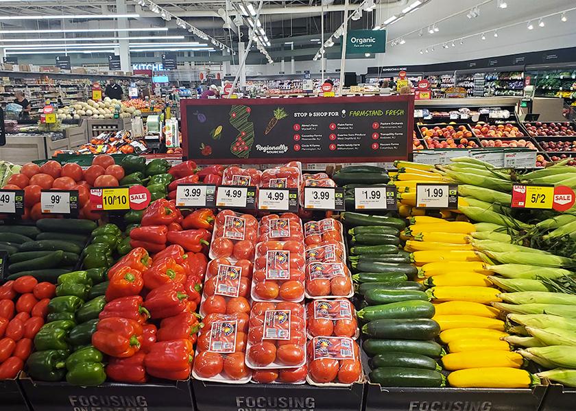 Supermarkets throughout the Garden State promote fruits and vegetables grown in New Jersey and participate in the Jersey Fresh program. 