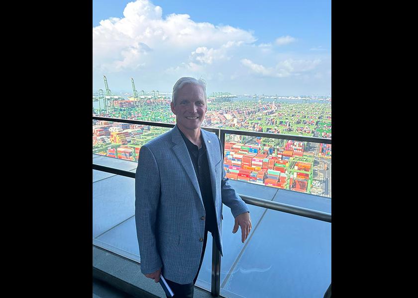 Charles Krause got to see a major port that has 37 million shipping containers come in and out of each year.