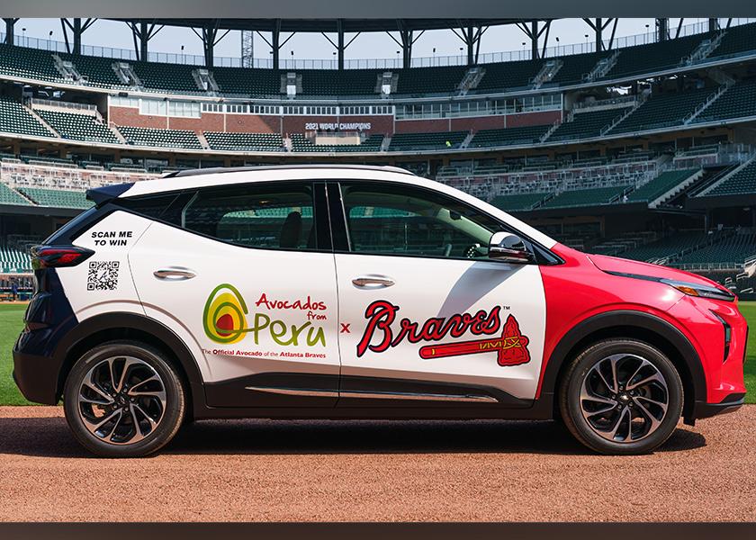 The Peruvian Avocado Commission is partnering with The Kroger Co., Chevrolet and the Atlanta Braves to promote healthy eating and living green. The Avo Braves Summer Sweepstakes program includes promotions at Kroger stores.
