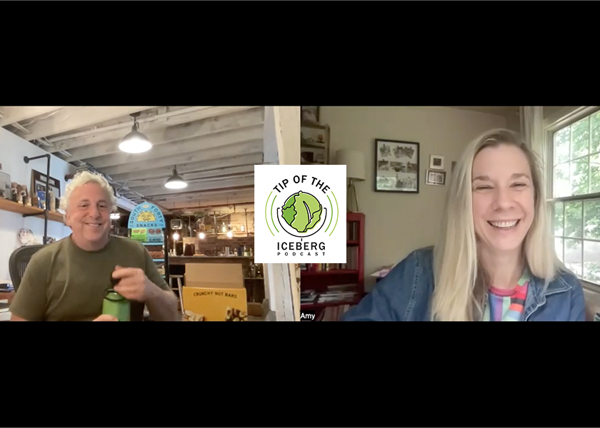 Josh Shroeter of South 40 Snacks talks about nuts in retail produce departments with Amy Sowder of The Packer and PMG for a Season 4, Episode 4 of "Tip of the Iceberg Podcast."