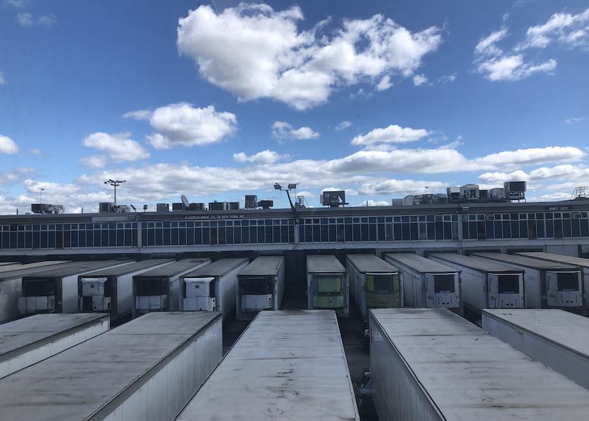 Bronx, N.Y.-based Hunts Point Produce Market merchants have outgrown the facilities' existing storage, using diesel-powered refrigerated trailer units to store produce during the brief time it stays at the terminal. The market just received a commitment for $130 million from the state to help revitalize the campus.