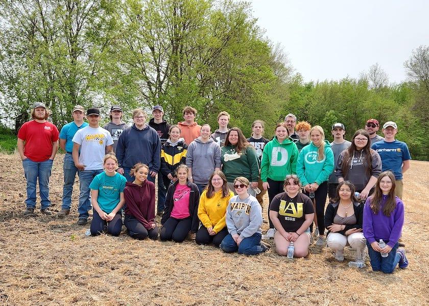 Pheasants Forever partners with local farmers, FFA chapter to create on-farm habitat for pollinators.