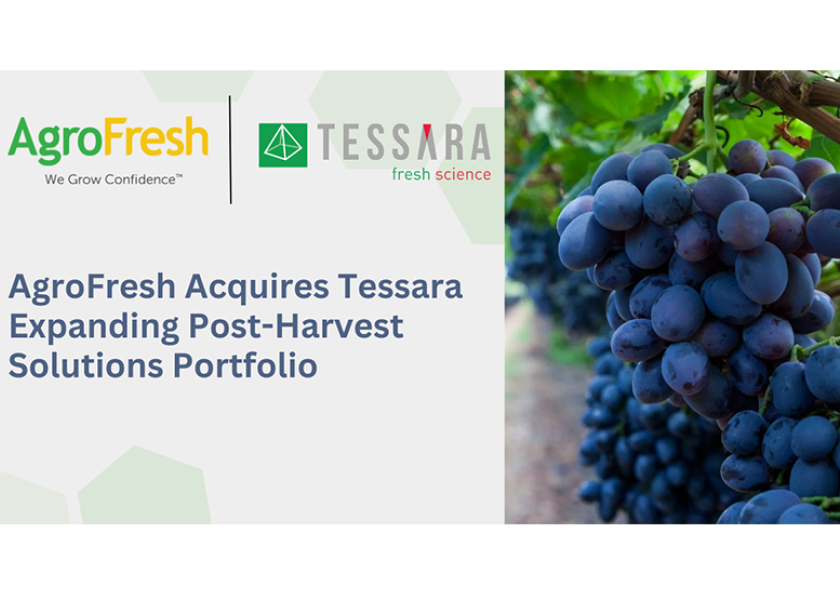 AgroFresh, a global ag tech innovator and provider of post-harvest produce freshness solutions, has acquired post-harvest solutions provider Tessara.