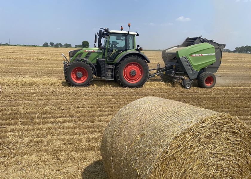 The Germany-based Fendt engineering team is prototyping a fully autonomous tractor and round baler setup. 