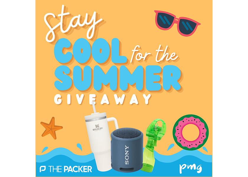 Enter for your chance to win a Stanley tumbler, Bluetooth speaker, and portable fan/mister in The Packer and Produce Market Guide's summer giveaway this July!