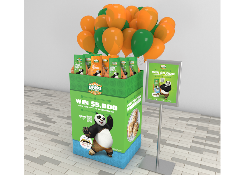 Bako Sweet is using POS materials in its promotional tie-in with Kung Fu Panda.