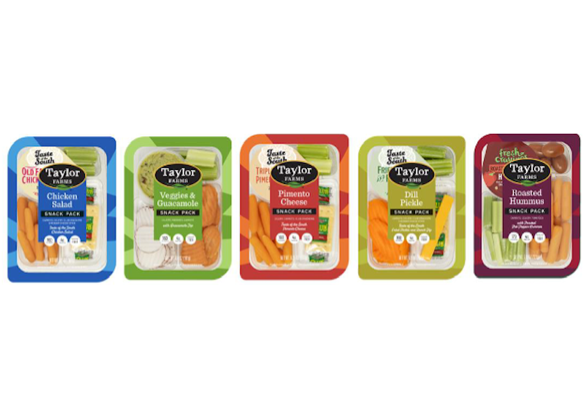 Taylor Farms has announced new snack packs.