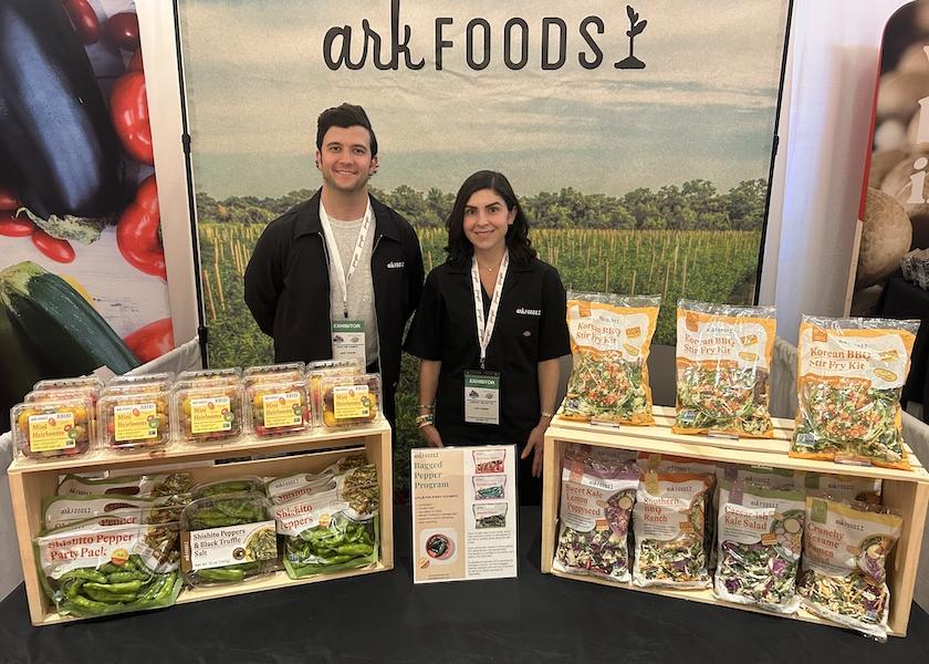 Hunter Camps and Lindsay Belfatto of Ark Foods, based in Brooklyn, N.Y., were at the NEPC show.