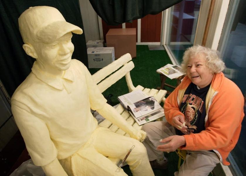 For nearly a half century, Norma ‘Duffy’ Lyon was the ‘butter cow lady’ at the Iowa State Fair.
