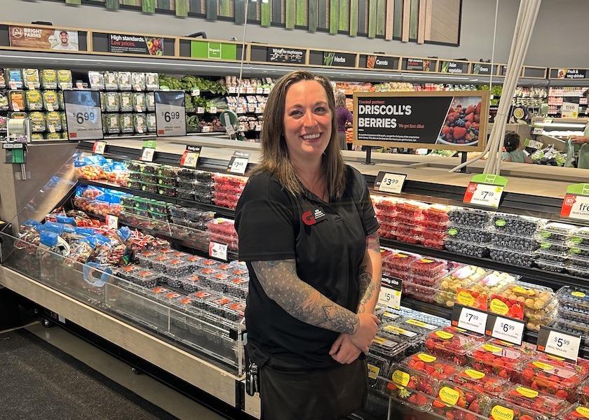 Breanna Norris, produce manager of The Giant Co.'s Doylestown, Pa. store, is one of the 2023 Retail Produce Managers Award winners, a nationwide program by the International Fresh Produce Association.