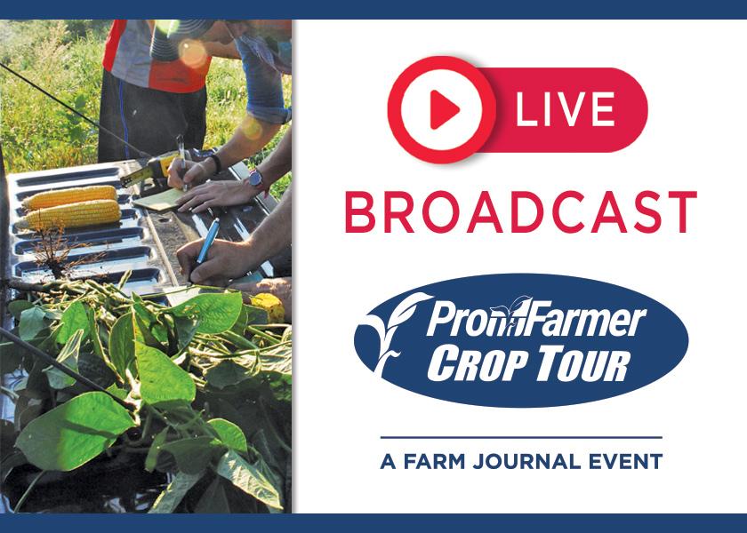 Watch the live broadcast of Day 3 Pro Farmer Crop Tour results at 8 p.m. CDT.