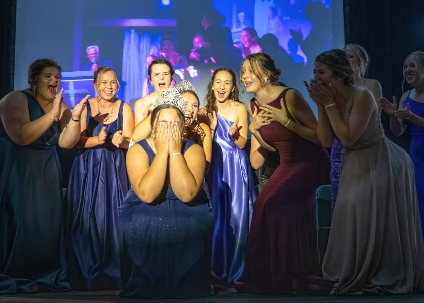 Emma Kuball, a 19-year-old college student from Waterville, Minnesota, representing Rice County, was crowned the 70th Princess Kay of the Milky Way.