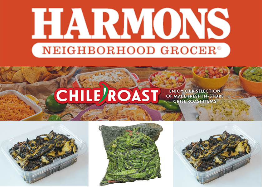 The 20 retail locations of Harmons will have hatch chilie roasting events for shoppers.