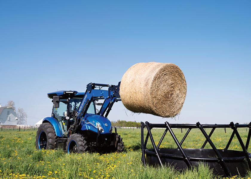 New Holland developed the T4 Electric Power for mixed farm, hay and forage, dairy, livestock, municipality, greenhouse and specialty crops applications. 