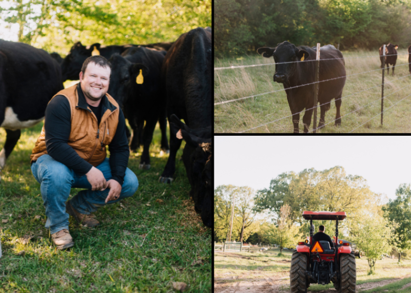 "Go down your own road. Keep your goals to yourself and do exactly what you want to do — you’ll be happy with the results,” says Logan Yancey, first-generation cattle rancher and business owner near Ripley, Miss.