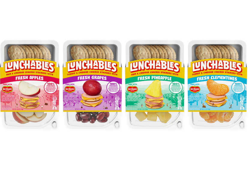 Lunchables are now being offered with fresh fruit in select markets.