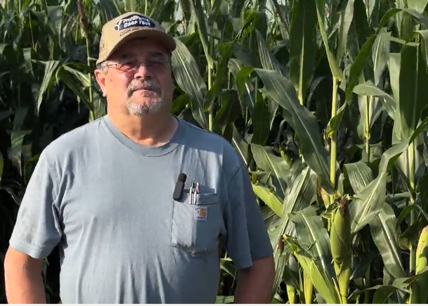 Mark Bernard, a long-time tour scout for Pro Farmer, says this morning he was in Indiana estimating corn and soybean yield results. He says the Indiana corn crop "is a bit disappointing."