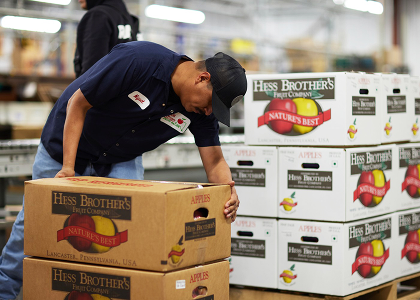 With its geographically diverse family of growers, Hess Bros. Fruit Co.’s total supply is expected to be consistent with last year’s crop, said Ryan Hess, director of grower services.
