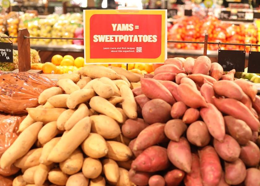 Yams equals sweetpotatoes, a new campaign is telling consumers