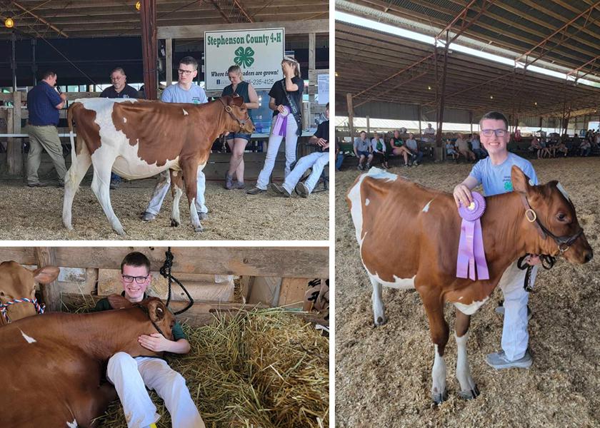 Aidan Dinderman does not let his Cerebral Palsy diagnosis define him or slow him down. His goal this past summer was to show his dairy heifer without assistance. 