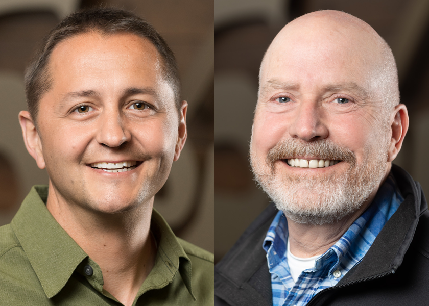 Stemilt Growers says Tate Mathison (left) will become vice president of sales and marketing, and Mike Taylor has been promoted to senior vice president of business development strategy.
