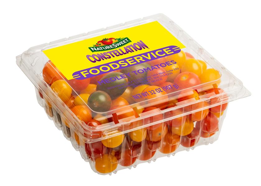 The indoor grower is expanding its snacking tomato portfolio, adding Cherub, Glorys and Constellation brand tomatoes for foodservice and piloting two restaurant programs.