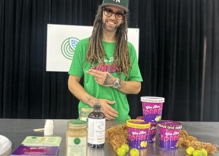 Jimmy the Green Giant talked sea moss Sept. 7, at the Plant Based World Expo in New York City.
