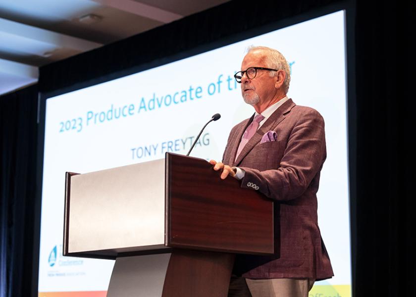 Crunch Pak Executive Vice President Tony Freytag received the Advocate of the Year award at IFPA's Washington Conference, Sept. 14.
