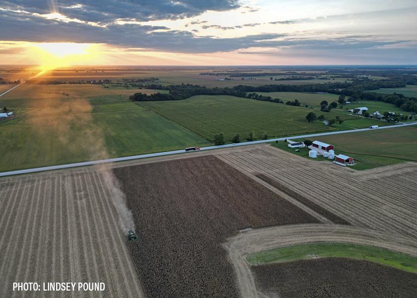 In October, ​USDA said the average value of U.S. cropland (irrigated and nonirrigated) was $5,460 an acre in 2023--an increase of 8.1% from 2022. 