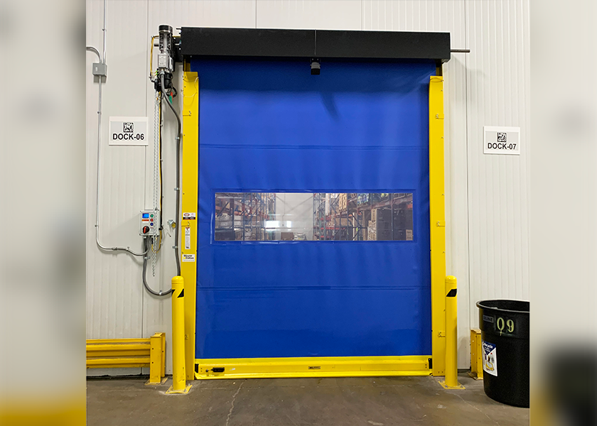 Co-op Partners Warehouse, St. Paul, Minn., has replaced the traditional plastic flaps from the entrances to some of its coolers with high-speed rollup doors to better control the temperature and humidity, says James Collins, senior director of supply chain.