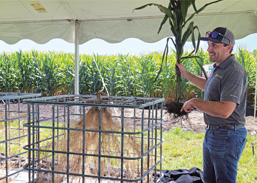 Nate Firle of Beck’s Hybrids says root research has become a key part of the company’s new effort to characterize, versus describe, corn hybrid options.