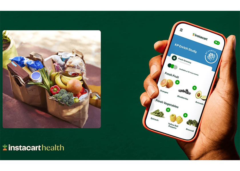 Kaiser Permanente will provide participants with Instacart Health Fresh Funds, grocery stipends that can be used to purchase nutritious foods such as fresh produce from a curated virtual storefront. 