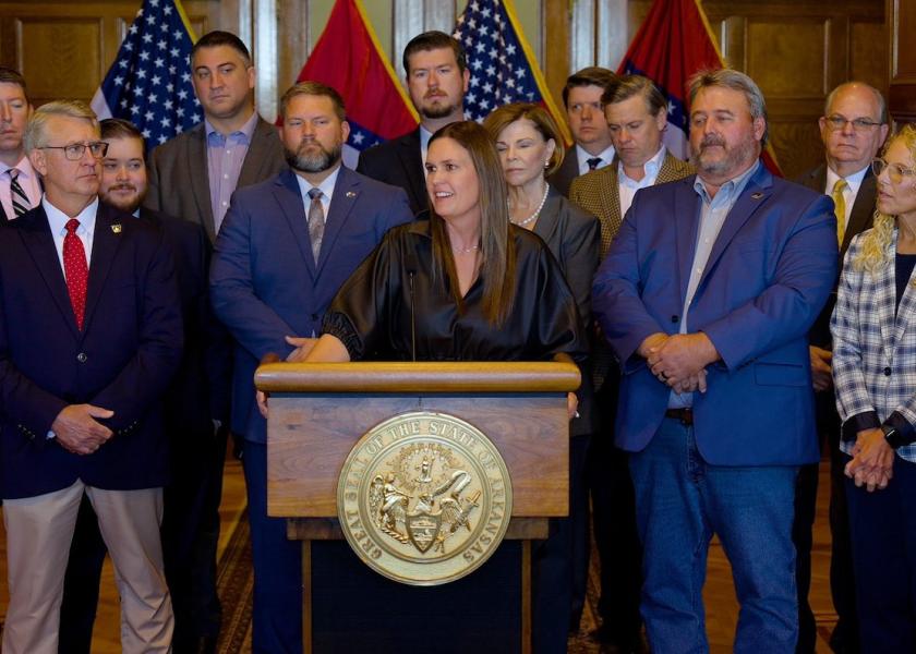 “I'm announcing that Syngenta, a Chinese state-owned agrichemical company, must give up its land holdings in Arkansas,” emphasized Arkansas Gov. Sarah Huckabee Sanders. 
