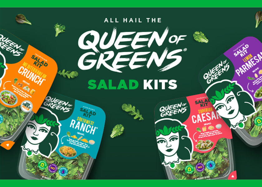 Mastronardi Produce's four new Queen of Greens salad kits include Superior Caesar, Mediterranean Crunch, Lemon Parmesan, and Southwest Ranch.