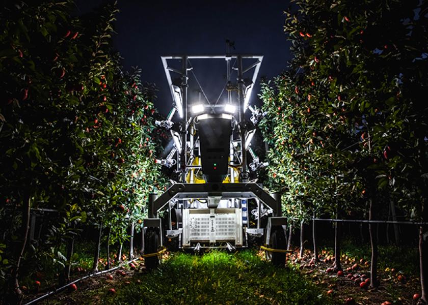 Its first harvester was for strawberries, and last year it launched the apple harvester for use in Washington. 