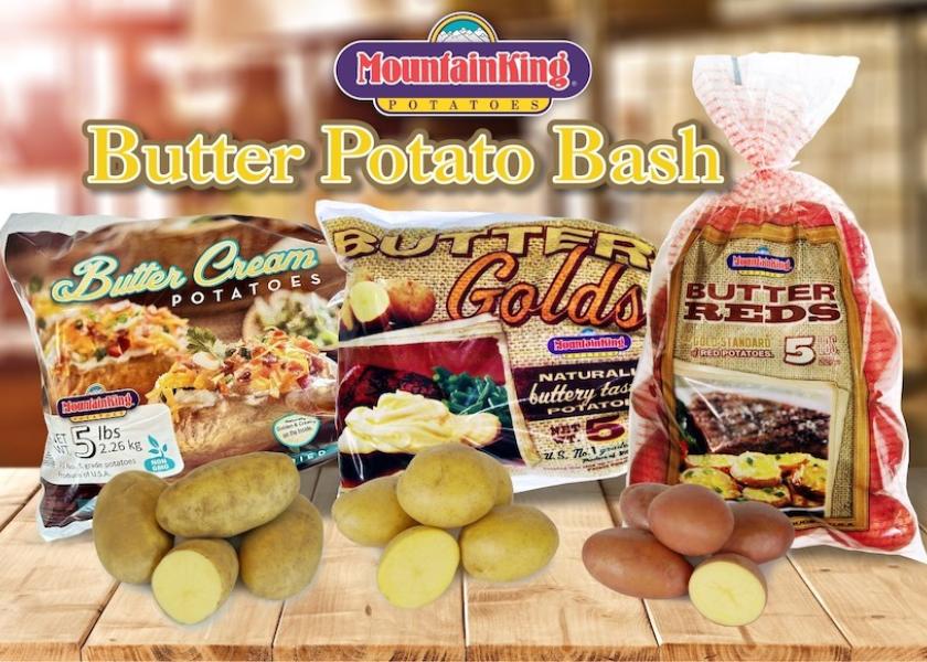 MoutainKing Potatoes is serving up promotions for yellow-fleshed potatoes.