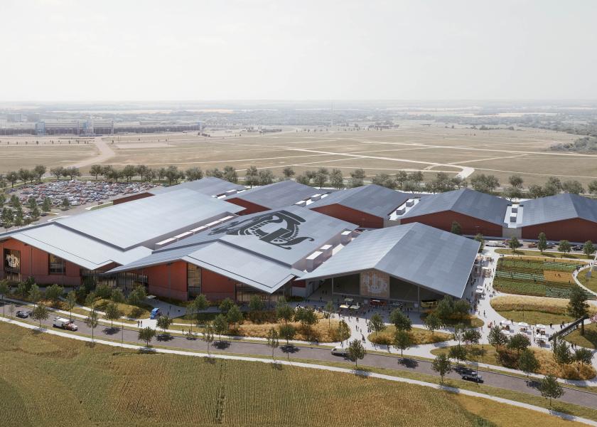 Artist's rendering of the new American Royal facility in Kansas City, Kansas.