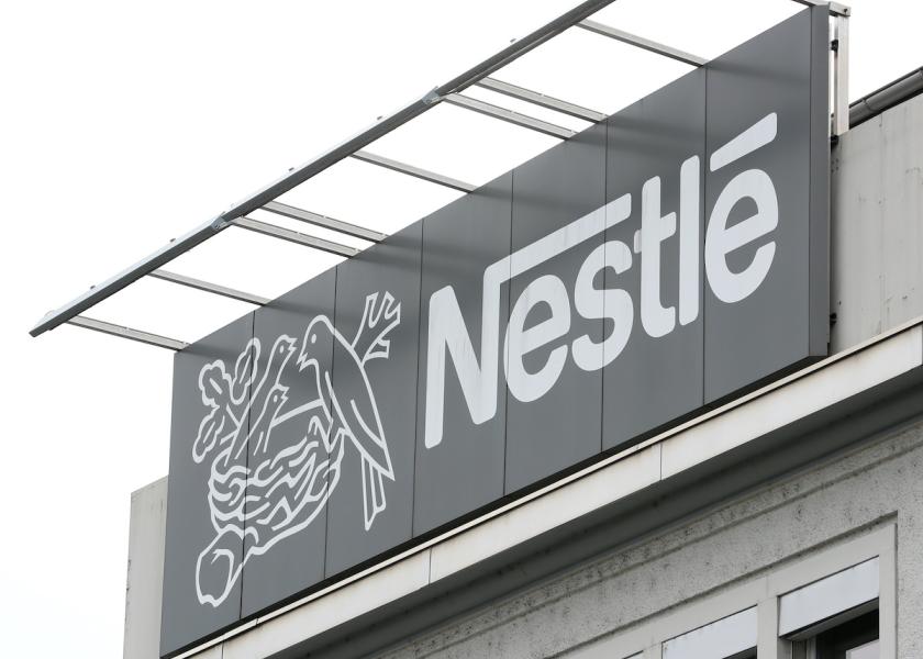 The company's logo is seen at a Nestle plant in Konolfingen, Switzerland September 28, 2020.