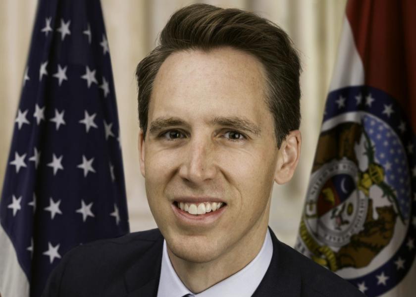 “Missouri’s livestock producers keep food on the table across America and they shouldn’t be burdened by costly laws – made by other states – that disrupt interstate commerce, drive-up costs, and impose crippling regulations,” Sen. Hawley says.