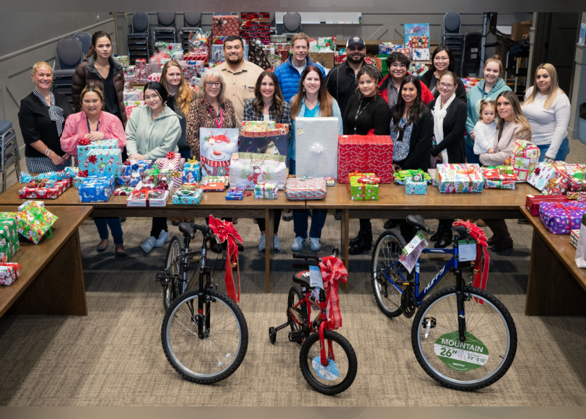 Stemilt employees donated 110 gifts to help brighten the holidays of children in foster care in Wenatchee Valley, Wash.